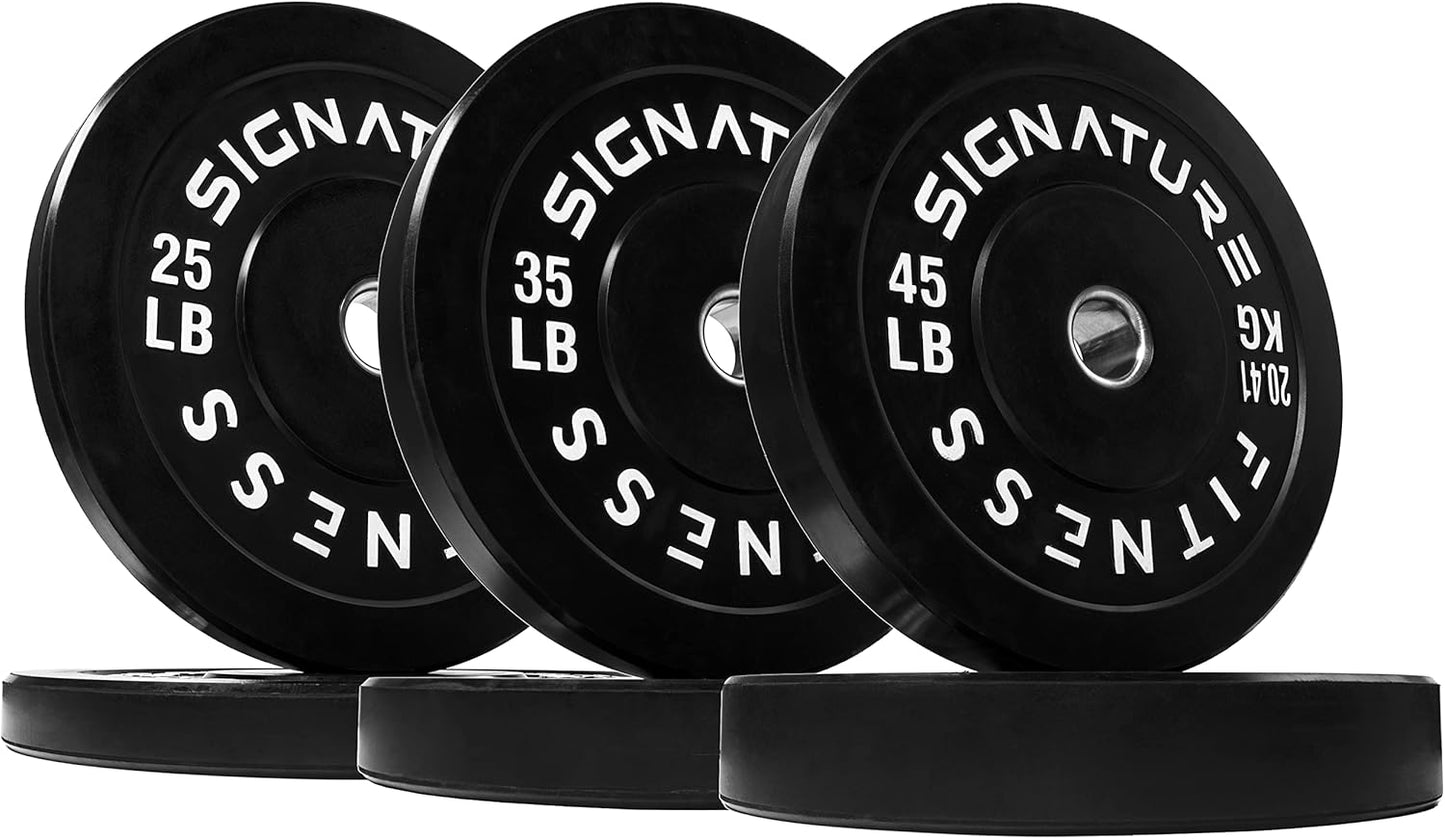 Olympic Bumper Plates Set for Strength Training & Weightlifting