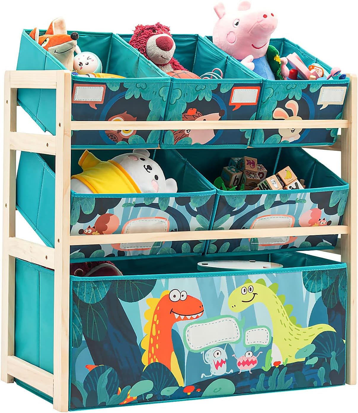 Jomifin Kids Toy Organizer with 6 Storage Bins for Playroom