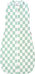 Tiny Twinkle Baby Sleep Sack 6-12 Months - 1.0 TOG Sage Checkers