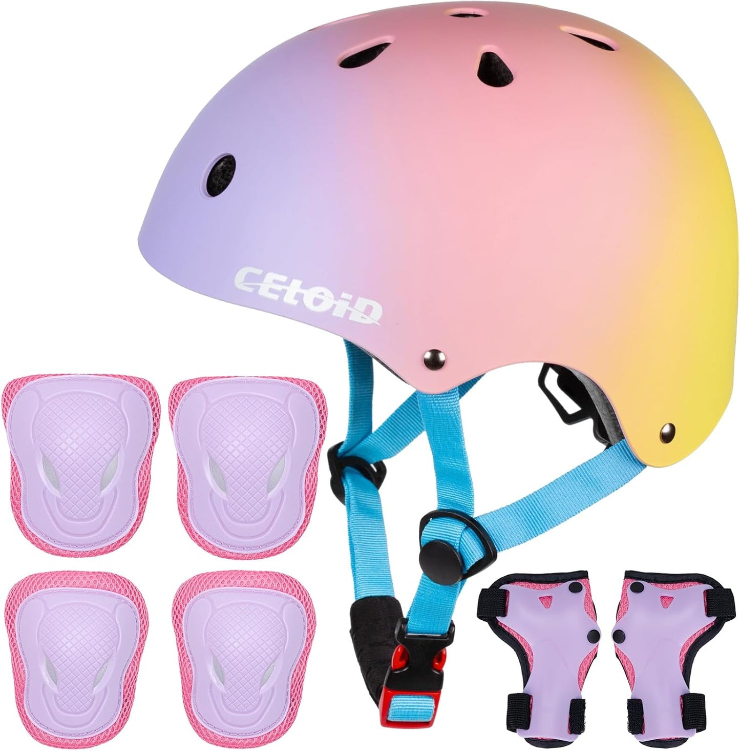 Kids Bike Skateboard Helmet Pad Set for Safe Outdoor Fun