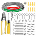 1/8 in Metal Curtain Wire Hanging System - Complete 100ft Turnbuckle