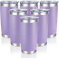20 oz Tumblers Bulk Stainless Steel Tumbler 6 Pack - Keeps Drinks Hot