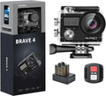 AKASO Brave 4 Action Camera 4K 30fps - Stable Waterproof Adventure Cam