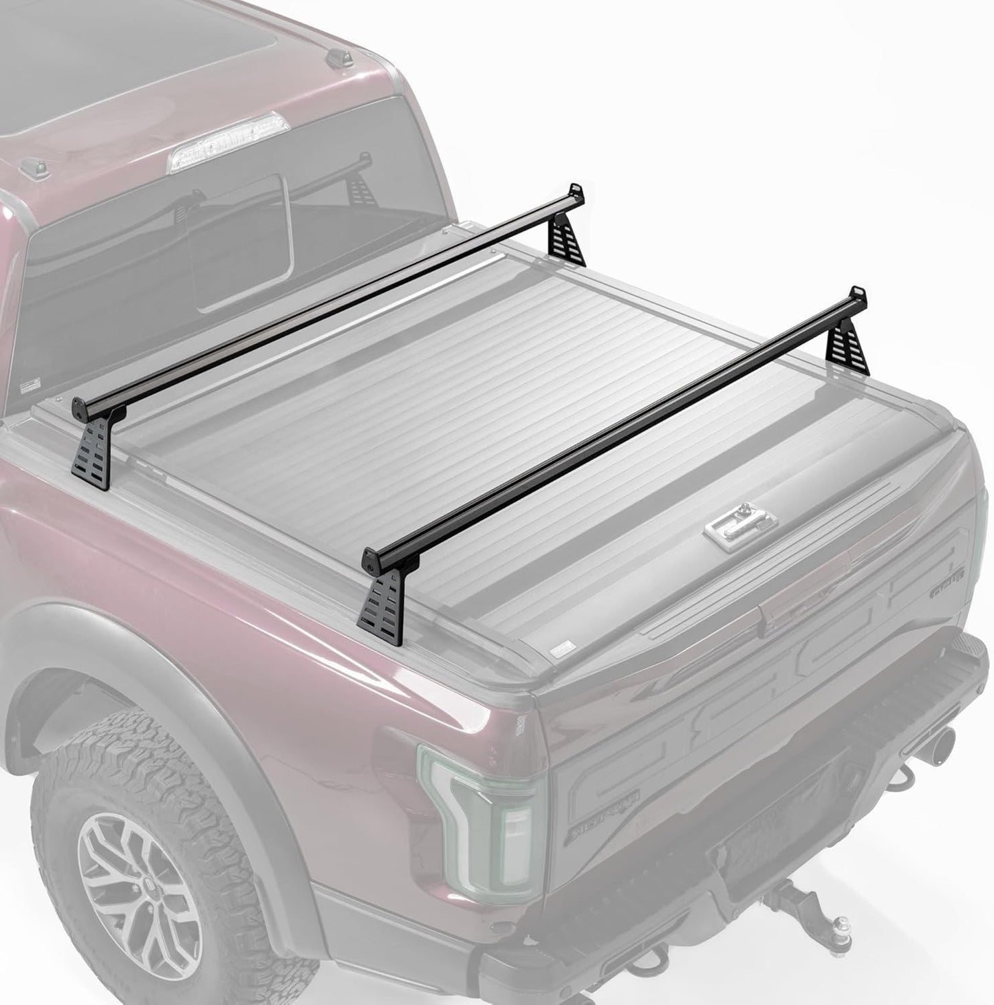 Ultimate Truck Bed Rack Bars | Fits Tonneau Covers | Aluminum | Kayak & Bike Racks