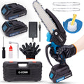 Mini Chainsaw Cordless 6 in Portable Handheld Chainsaw - Compact