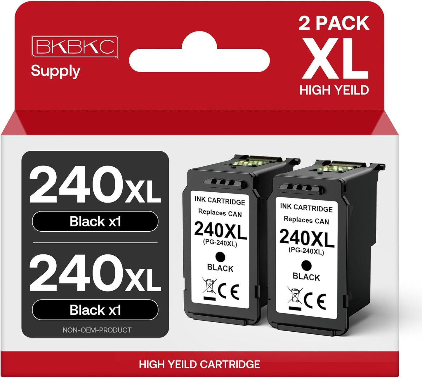 240XL Black Ink Cartridge Combo Pack for Canon Printers