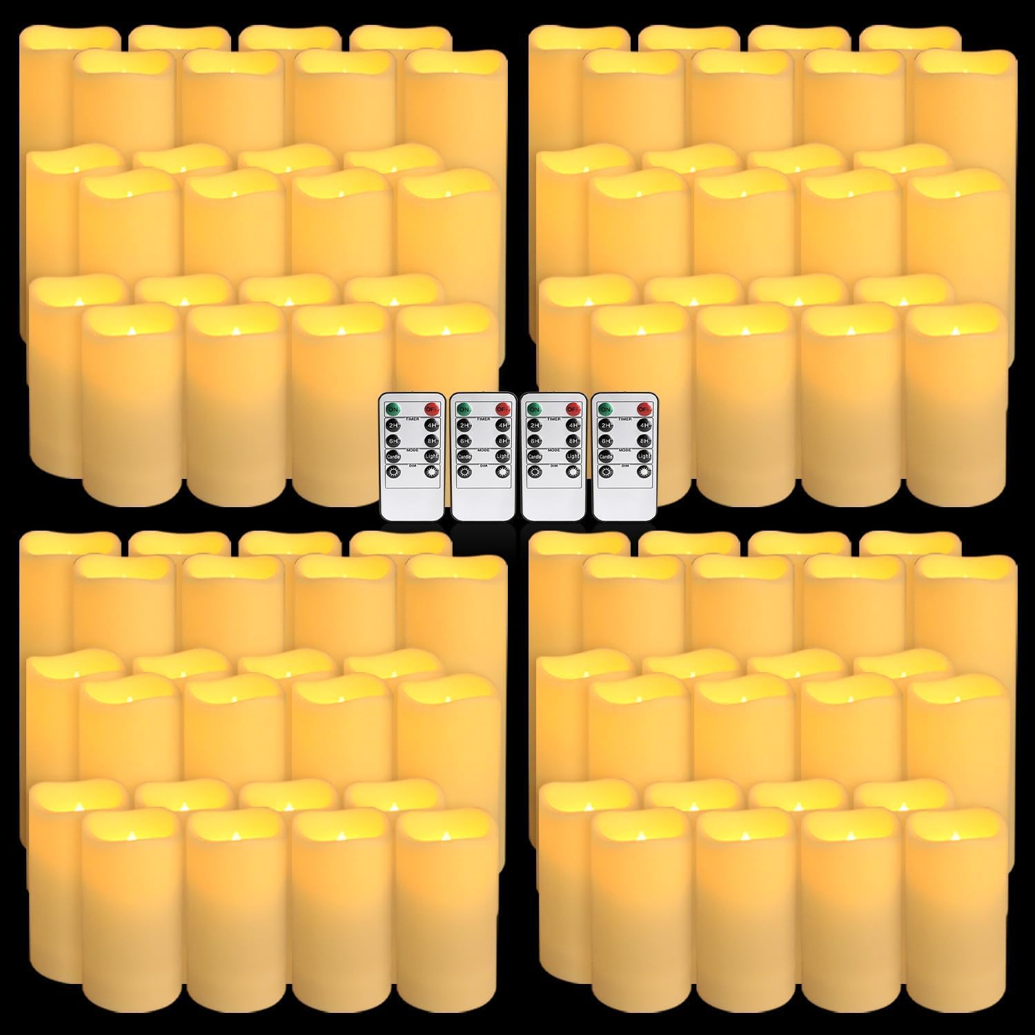 Set of 96 Waterproof Outdoor Flameless Candles for Any Occasion