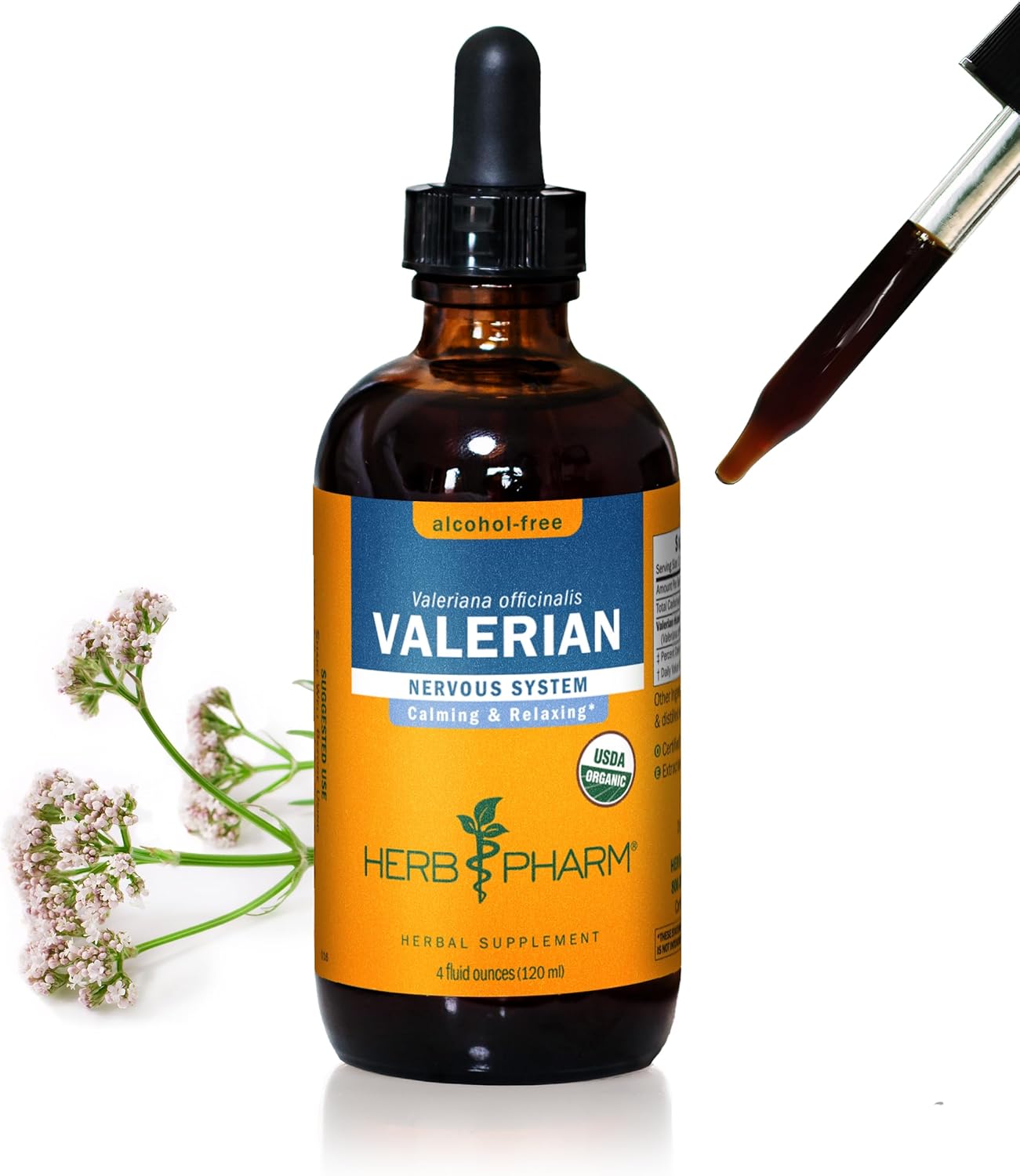 Organic Valerian Root Liquid Extract for Relaxation and Sleep
