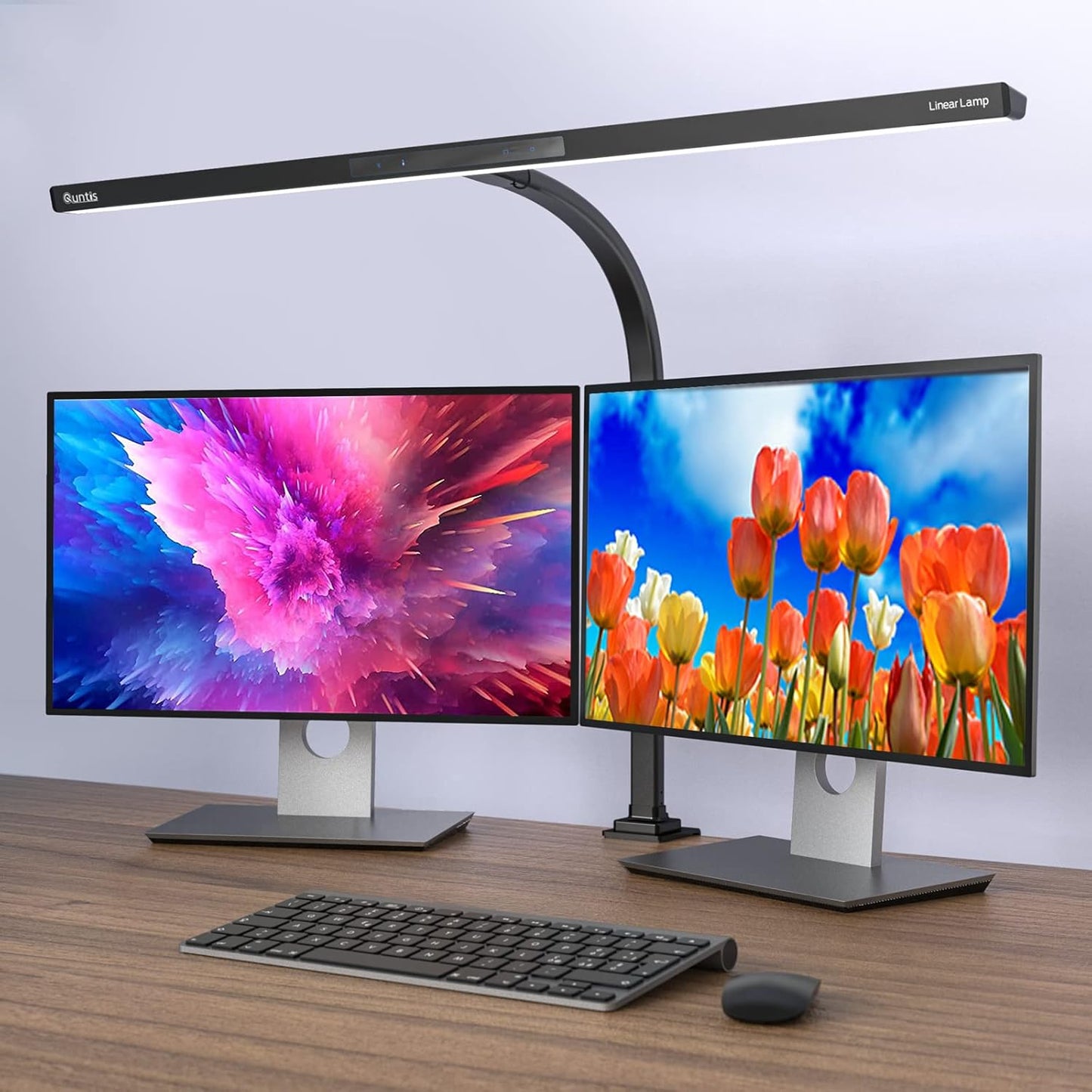 Quntis LED Desk Lamp: Eye-Care, Auto-Dimming, 2H Timer