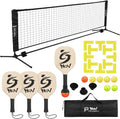 Pickleball Set with 10ft Half Court Net - Portable Home Driveway Kit