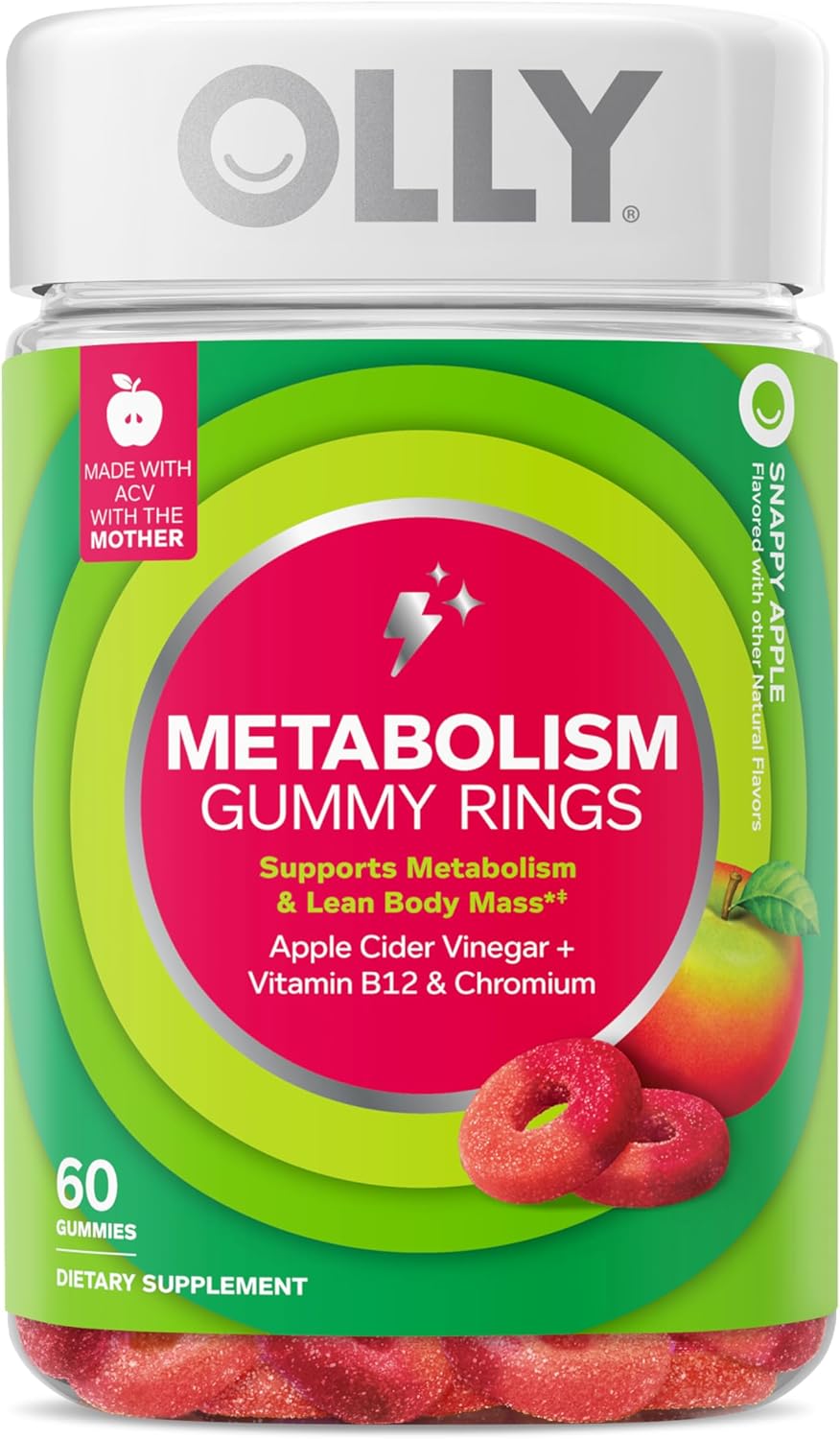 OLLY Metabolism Gummy Rings for Energy and Healthy Metabolism