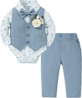 Coco&RARA Baby Boy Suit Set - Formal Infant Gentleman Outfit 0-18M