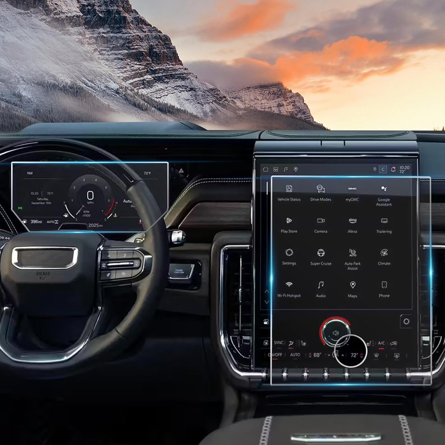 2025 GMC Yukon Screen Protector Glass for Infotainment & Dash