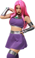 C-ZOFEK US Size Purple Dress Cosplay Costume with Stockings - Festive