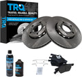 TRQ Front Brake Pad & Rotor Kit Compatible with 2000-2006 Audi A4