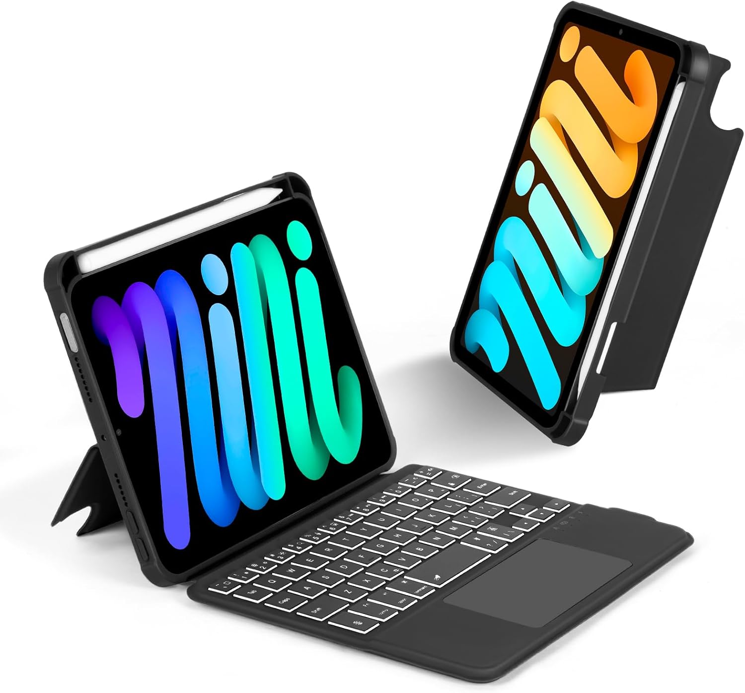 Trackpad Keyboard Case for iPad Mini 6 7 with Backlit Features