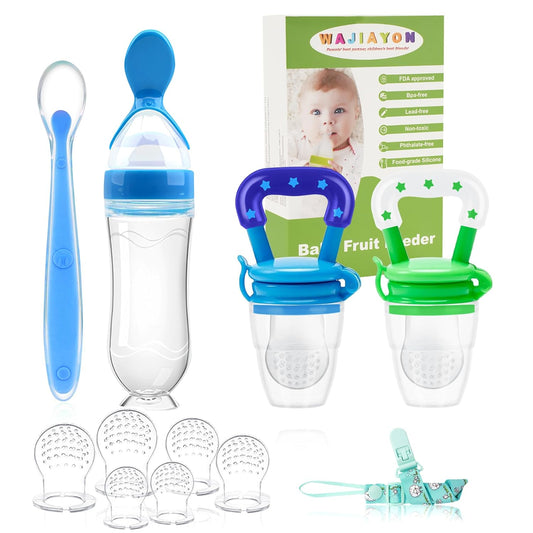 5 Pack Baby Fruit Feeders - Fresh & Safe Teething Relief