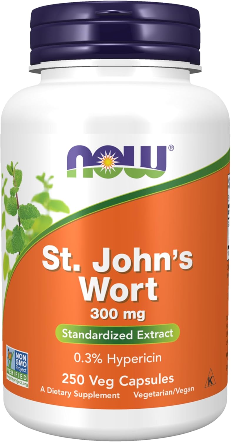 St. John's Wort 300 mg Standardized Extract 250 Veg Capsules