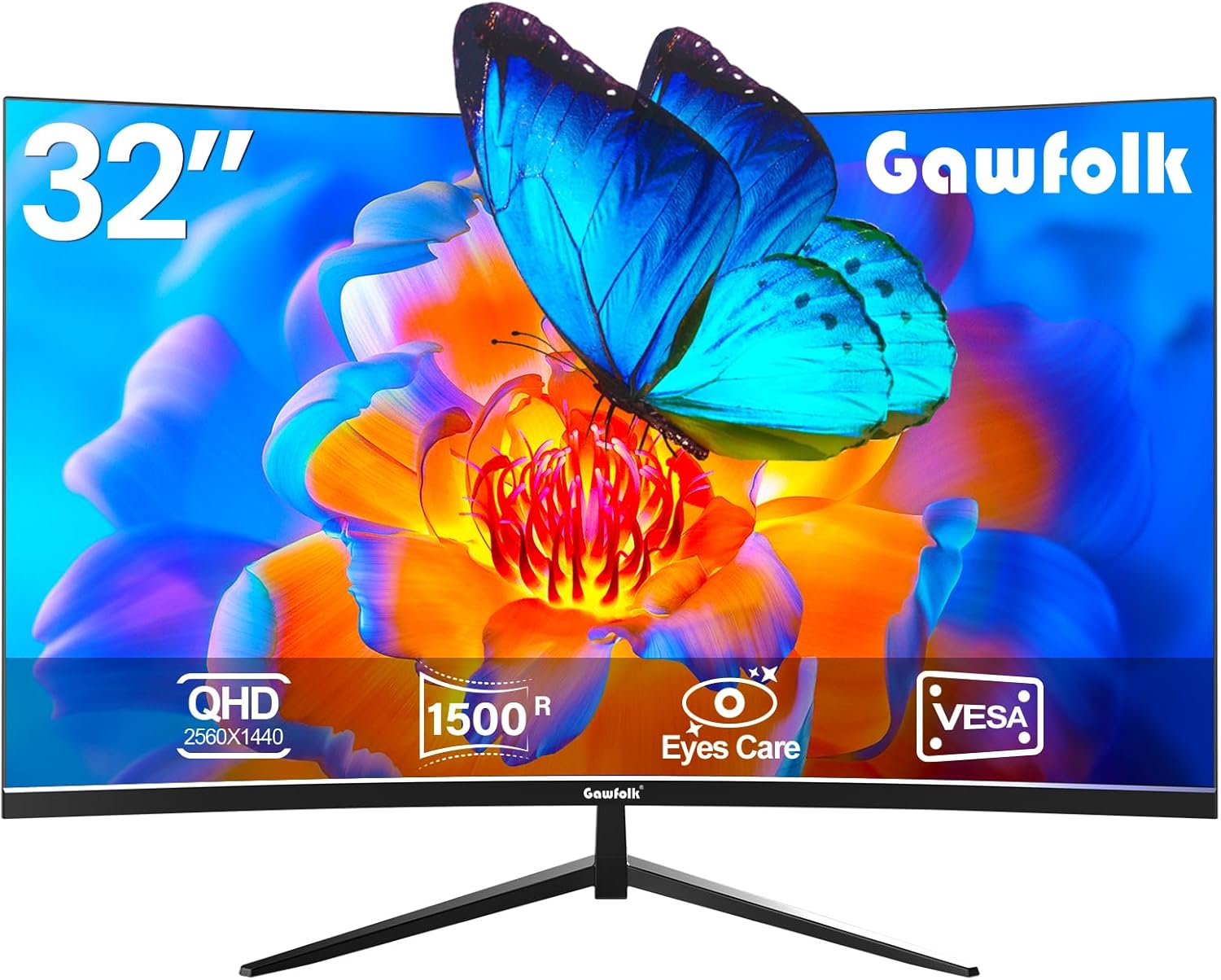 Immerse in Clarity with 32 QHD Curved Monitor