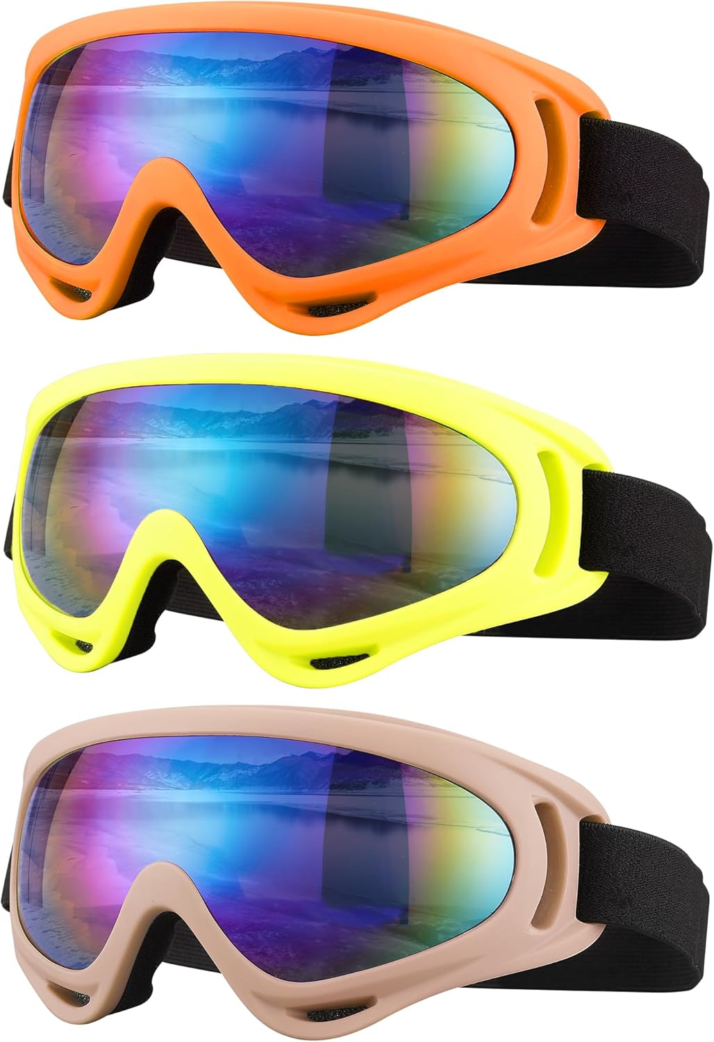 6Yard Snow Goggles 3 Pack - Ultimate Eye Protection!