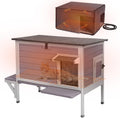 Heated Cat House with Insulated Liner for Outdoor Cats