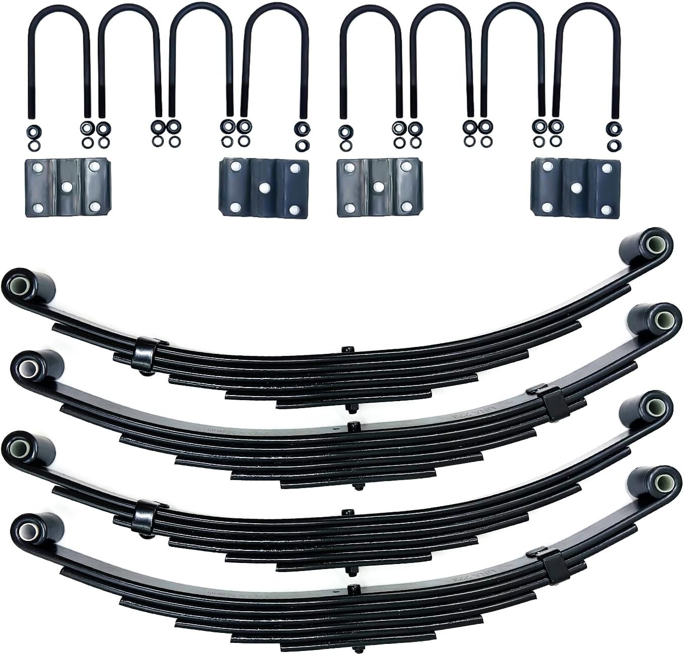7000lbs Tandem Trailer Axle Suspension Kit with Leaf Springs