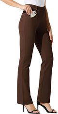 Willit Women's Yoga Dress Pants Bootcut - Comfortable All-Day Work