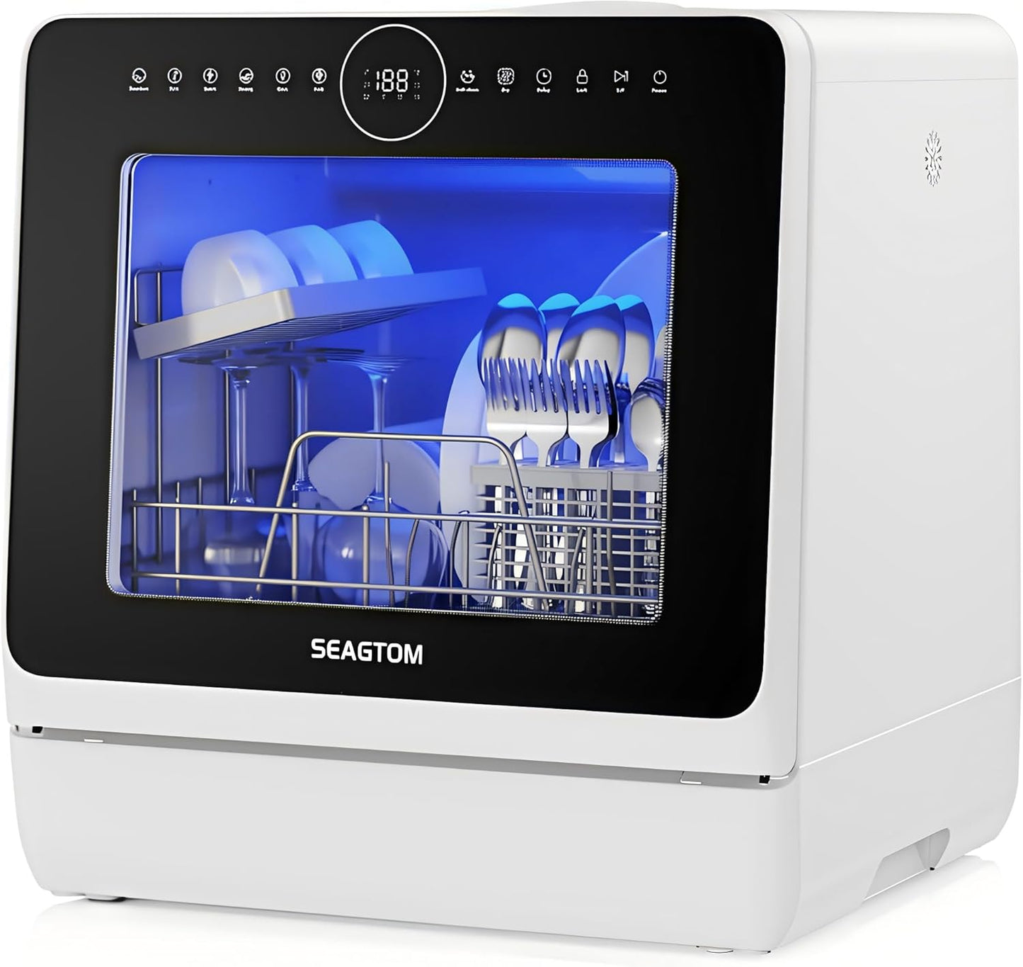 Countertop Mini Portable Dishwasher with 5L Water Tank for Easy Use