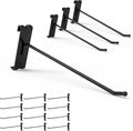HUHOLE Gridwall Hooks 8 in 32PC - Heavy-Duty Black Display Hooks