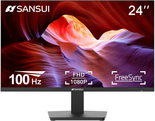 SANSUI 24 Inch 100Hz FHD PC Monitor - Ultimate Eye Care