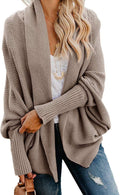 Mafulus Womens Chunky Knit Oversized Cardigan - Cozy Layering