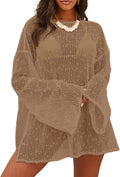 Lilosy Stylish Sheer Crochet Kaftan Dress Ideal for the Beach