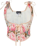 Scarlet Darkness Women's Renaissance Underbust Corset Floral Vintage