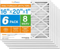 16x20x1 Air Filter MERV 8 Dust Defense 6-Pack - Reliable Home