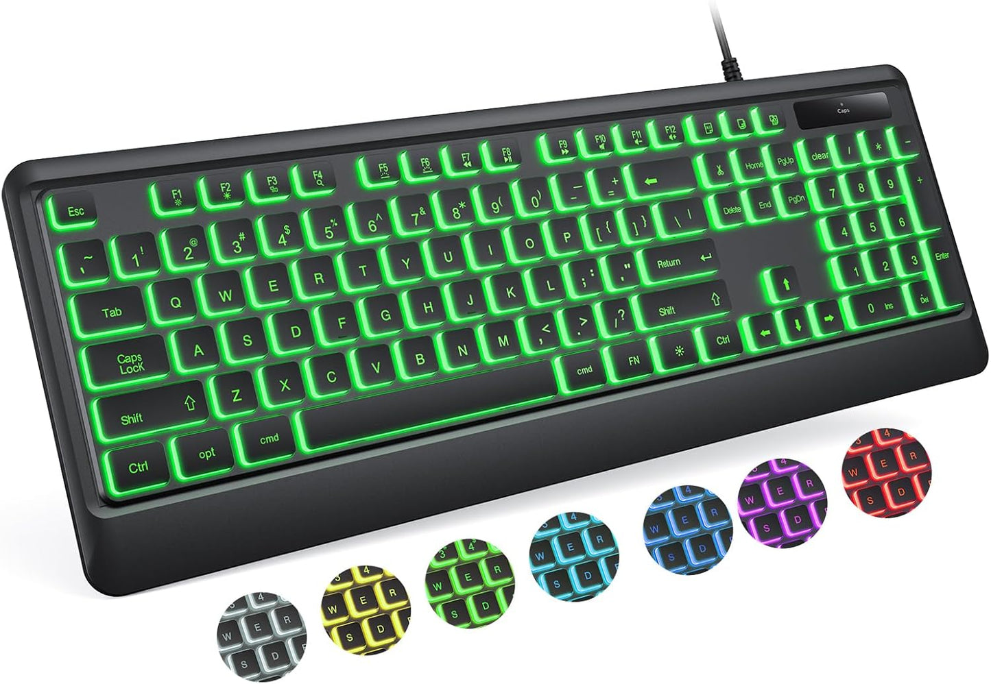 7-Color Backlit Mac Keyboard by Luzarriba