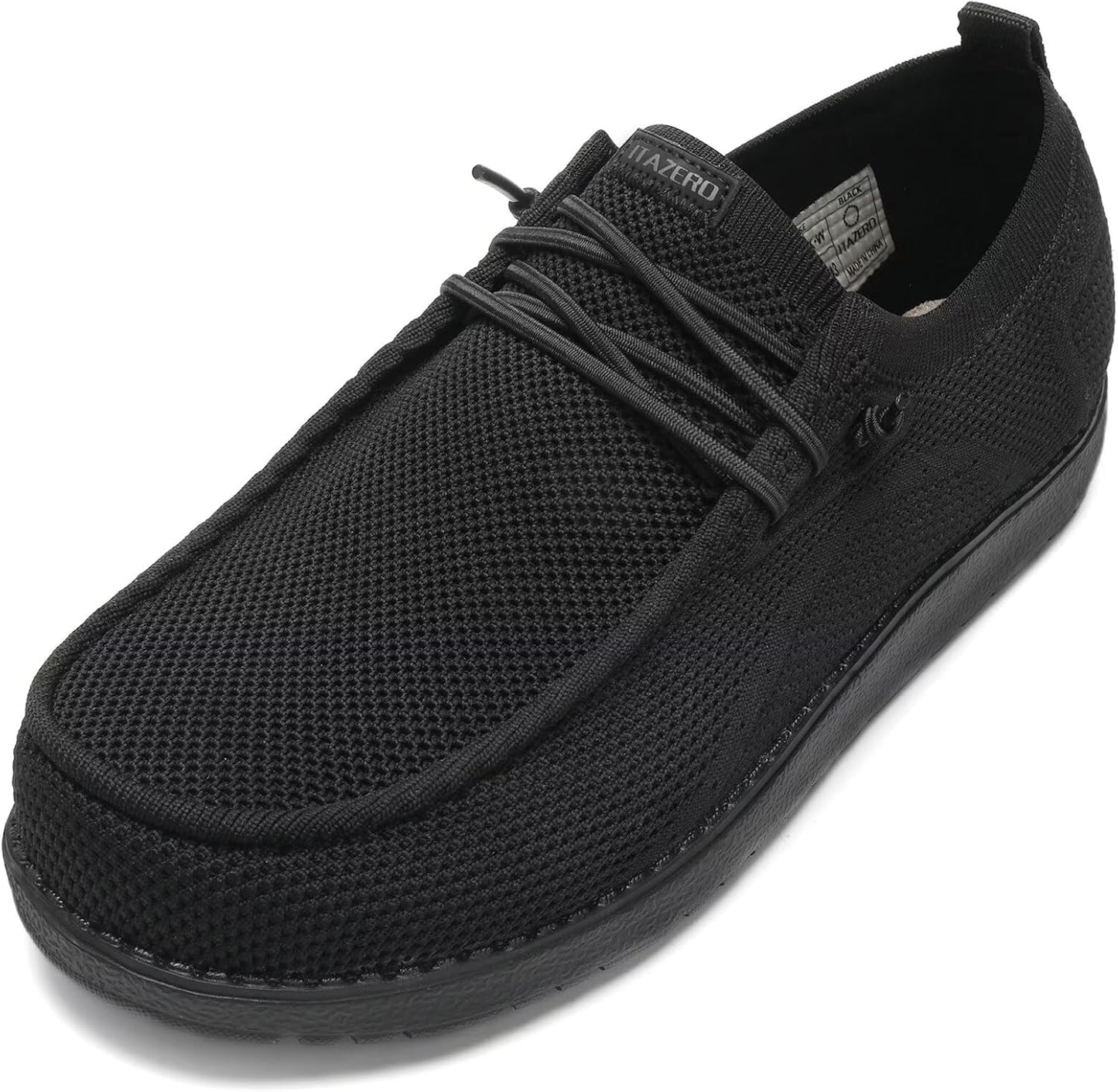 1TAZERO Wide-Shoes for Men - Comfortable Slip-On Loafers