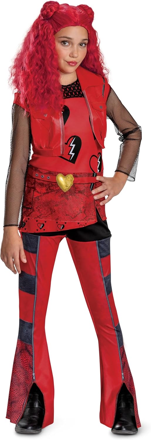 Descendants Red Costume for Kids - Vibrant Halloween Outfit