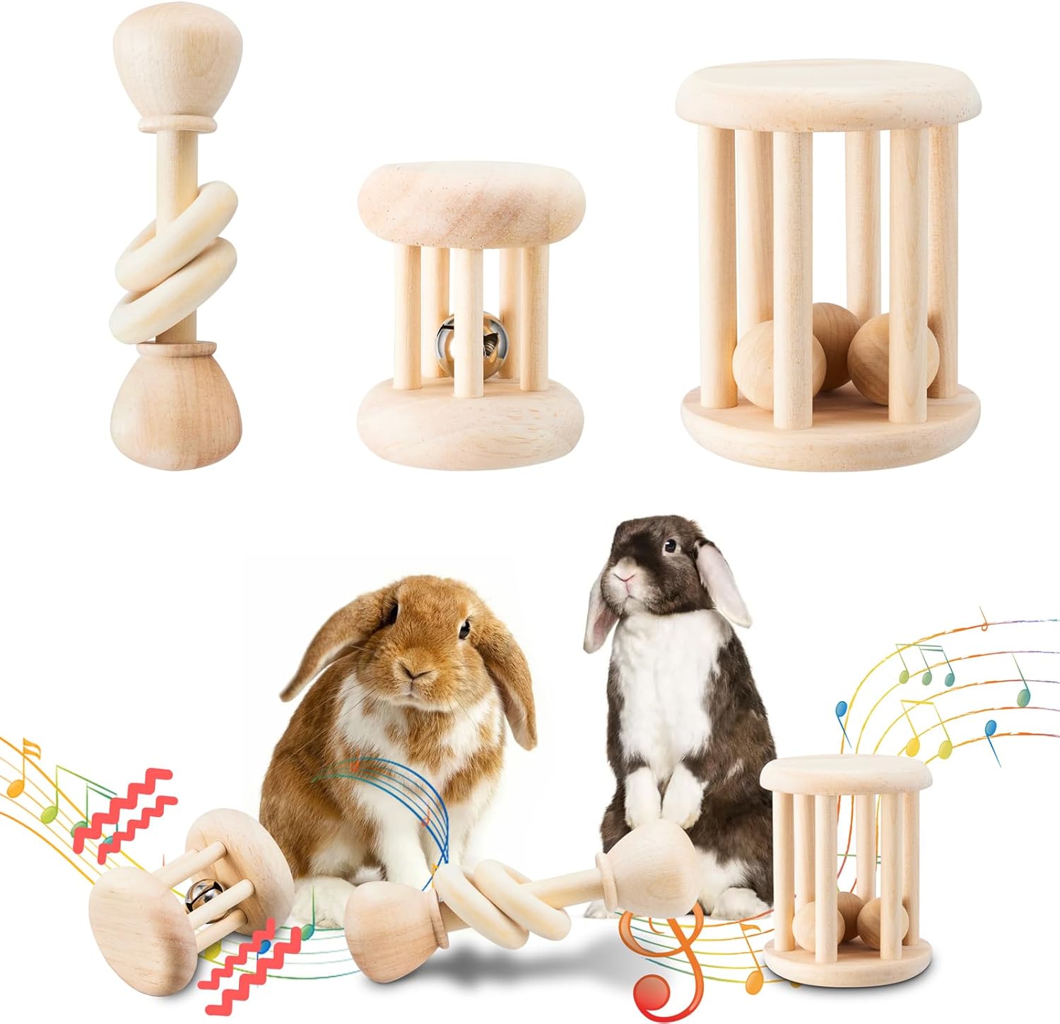 Safe Bite-Resistant Bunny Toys Set