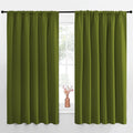 NICETOWN Blackout Curtains for Bedroom - Olive 70 by 63-inch