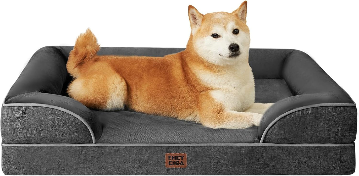 Orthopedic Dog Beds for Large Dogs with Waterproof Memory Foam