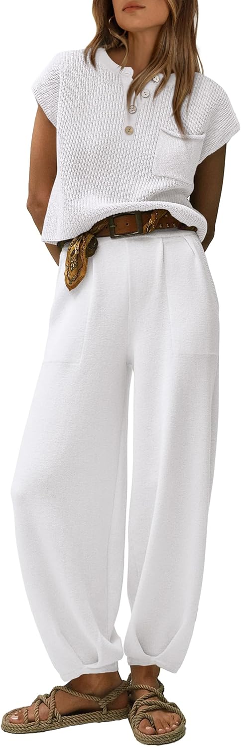 PRETTYGARDEN Womens Two Piece Outfits for Cozy Summer Style
