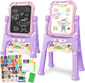 TOY Life Toddler Easel for Girls Double-Sided Adjustable Art Easel