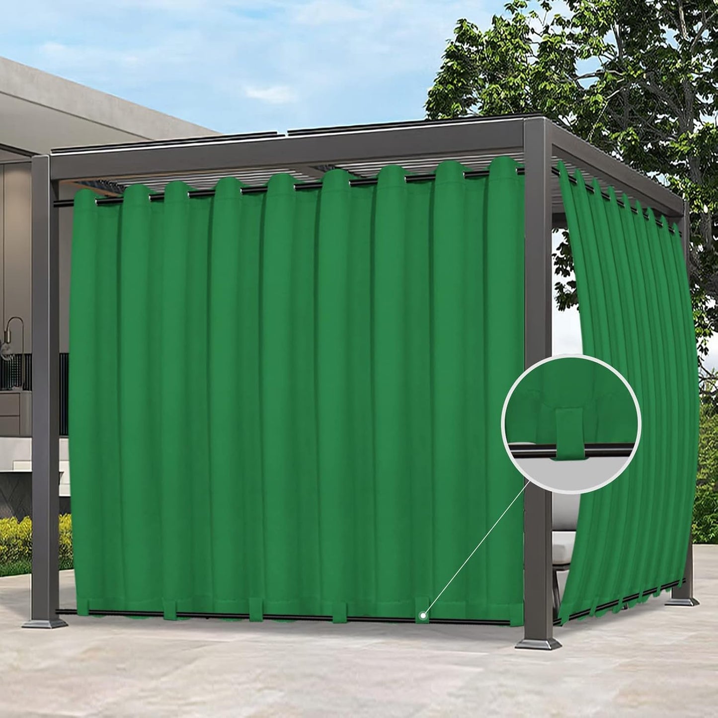 Easy-Going Outdoor Curtains for Patio, Porch, and Gazebo Use