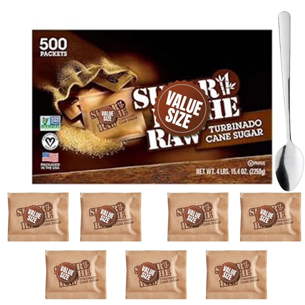Sugear InThe Raw Packets 500 Count for Natural Sweetening