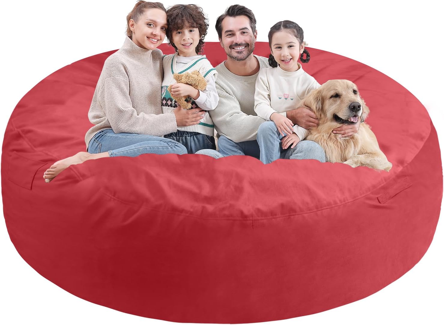 7FT Large Bean Bag Chair with Memory Foam for Ultimate Comfort