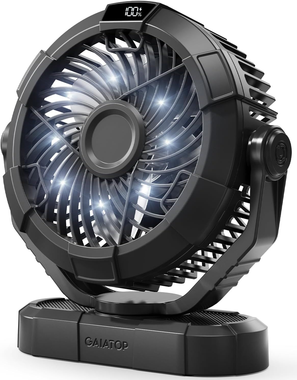 Gaiatop Portable Camping Fan: 3 Speed Rechargeable
