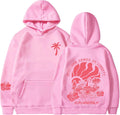 Pink Puff Hoodie Pullover for Teen Girls - Oversized Preppy Sweatshirt