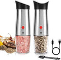 Electric Salt and Pepper Grinder Mill Rechargeable - USB Auto Gravity