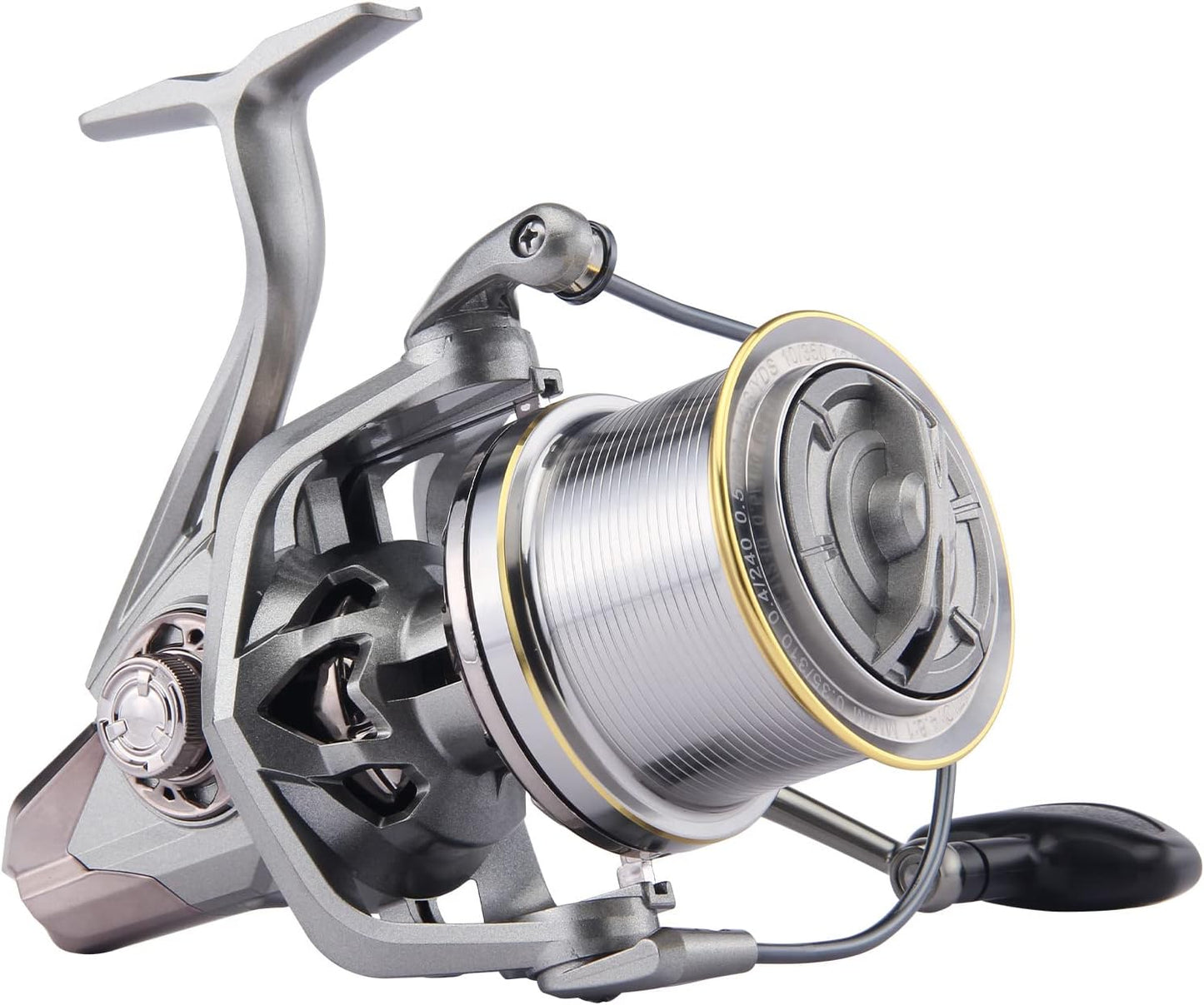 HAUT TON Graphite Surf Fishing Reel - 55lbs Max Drag, 17+1BB, Saltwater Ready