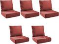 Cozy 6 Inch Thick Foam Outdoor Cushions for Patio Furniture